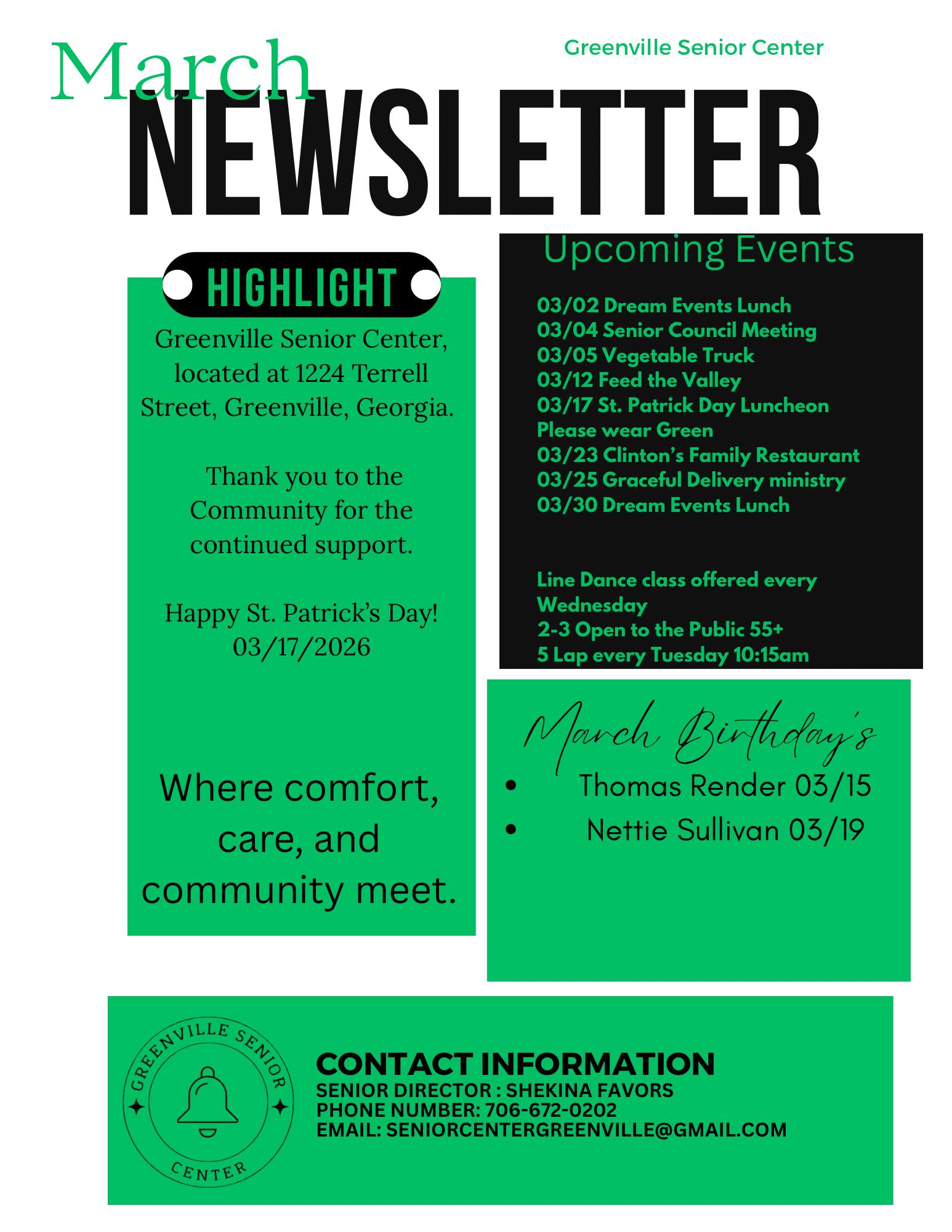 March 2026 Newsletter